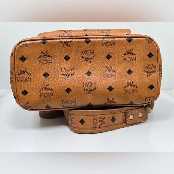 MCM Cognac / Brown Medium Backpack - Picture 5 of 13